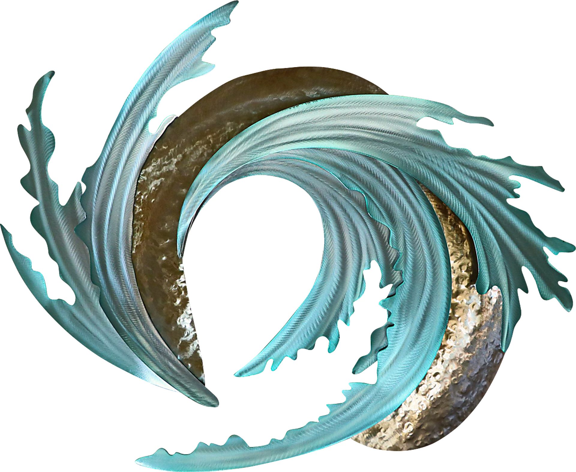 Corla Blue Indoor/Outdoor Wall Art - Image 1