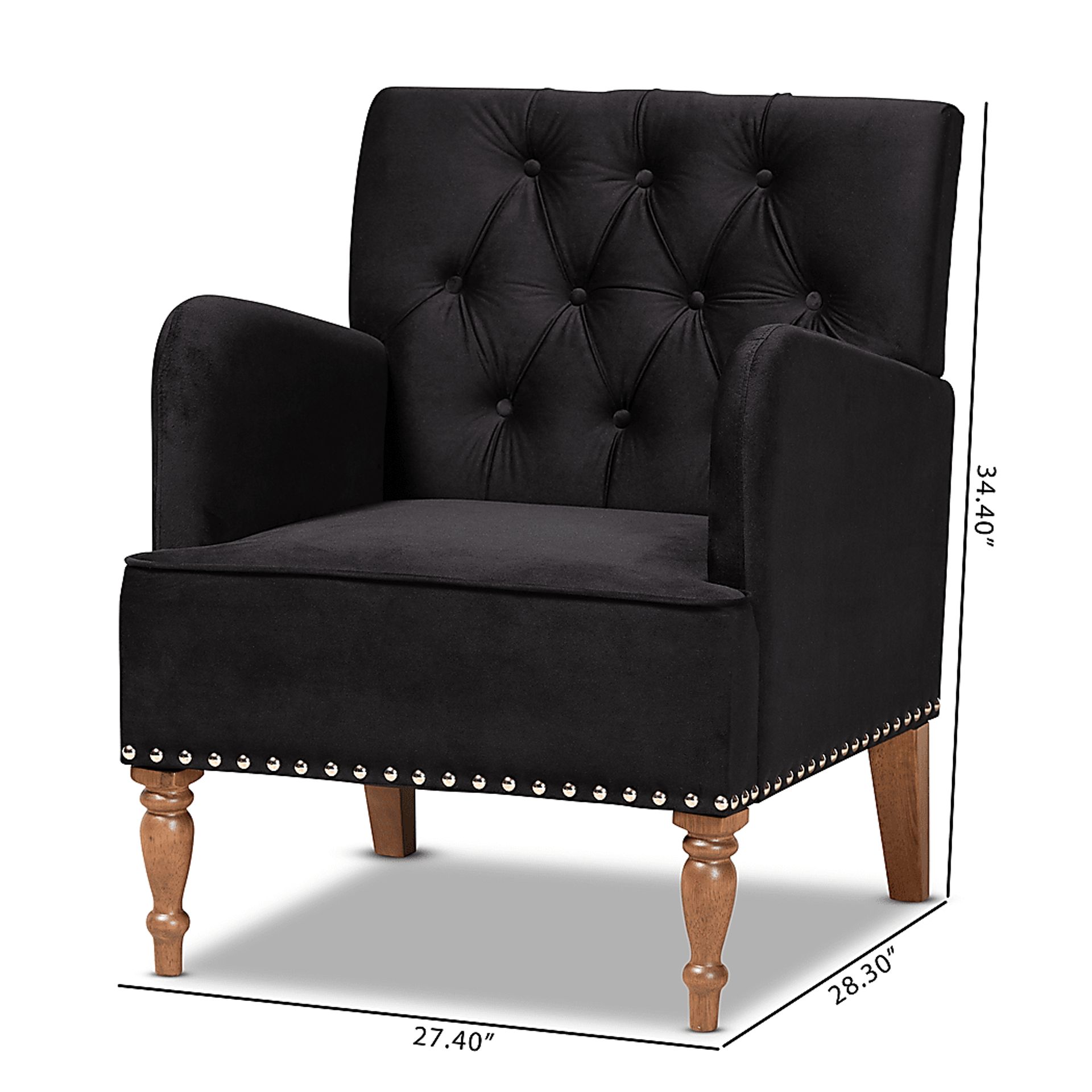Corlandt Black Accent Chair - Image 9