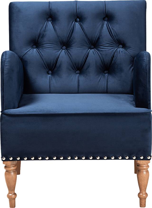 Corlandt Blue Accent Chair - Thumbnail - Image 2