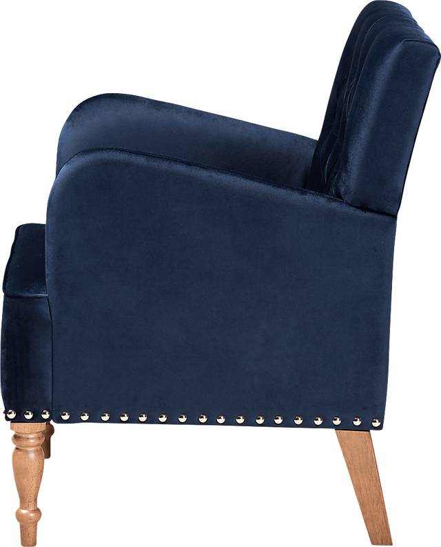 Corlandt Blue Accent Chair - Thumbnail - Image 3