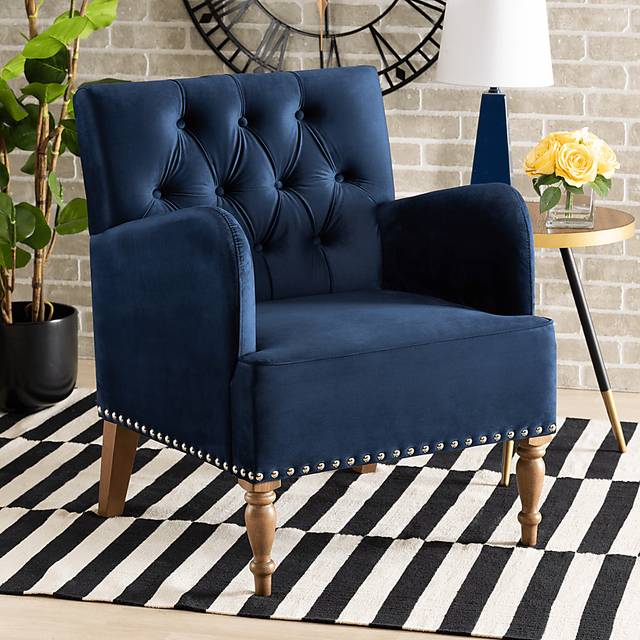 Corlandt Blue Accent Chair - Thumbnail - Image 8