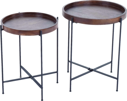 Corlear Brown Nesting Table