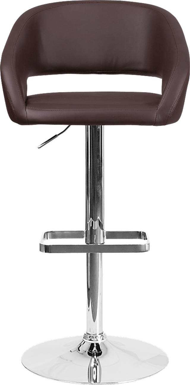 Corley Brown Ultrahyde Adjustable Swivel Barstool - Thumbnail - Image 2