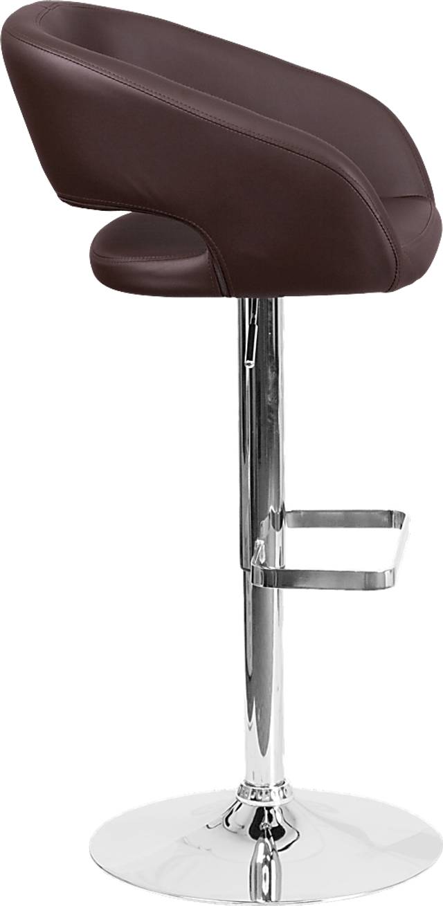 Corley Brown Ultrahyde Adjustable Swivel Barstool - Thumbnail - Image 3