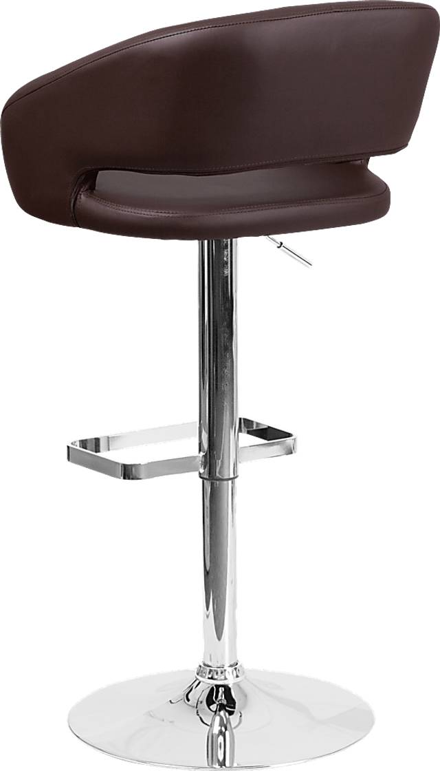 Corley Brown Ultrahyde Adjustable Swivel Barstool - Thumbnail - Image 4