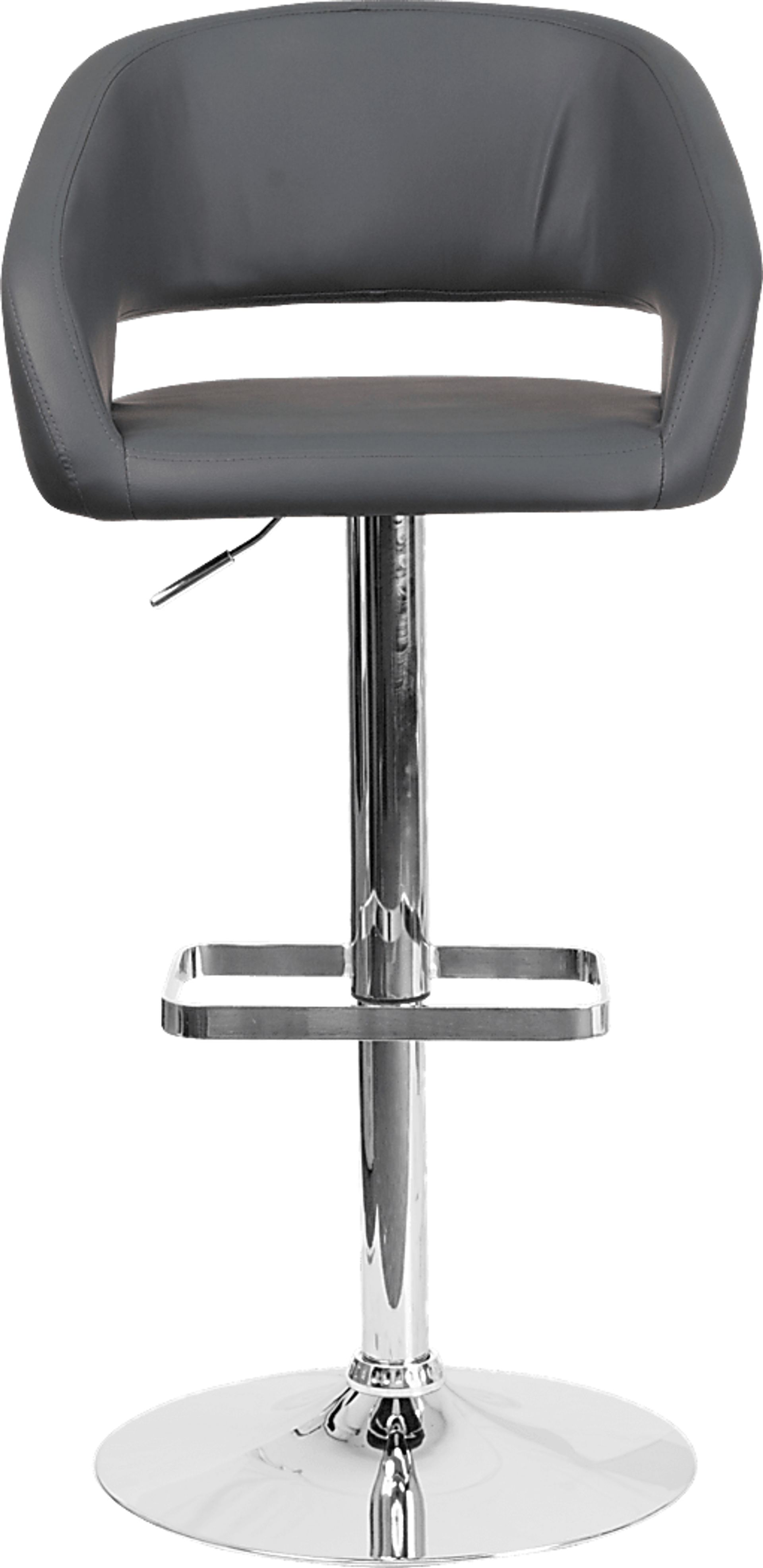 Corley Gray Ultrahyde Adjustable Swivel Barstool - Image 2