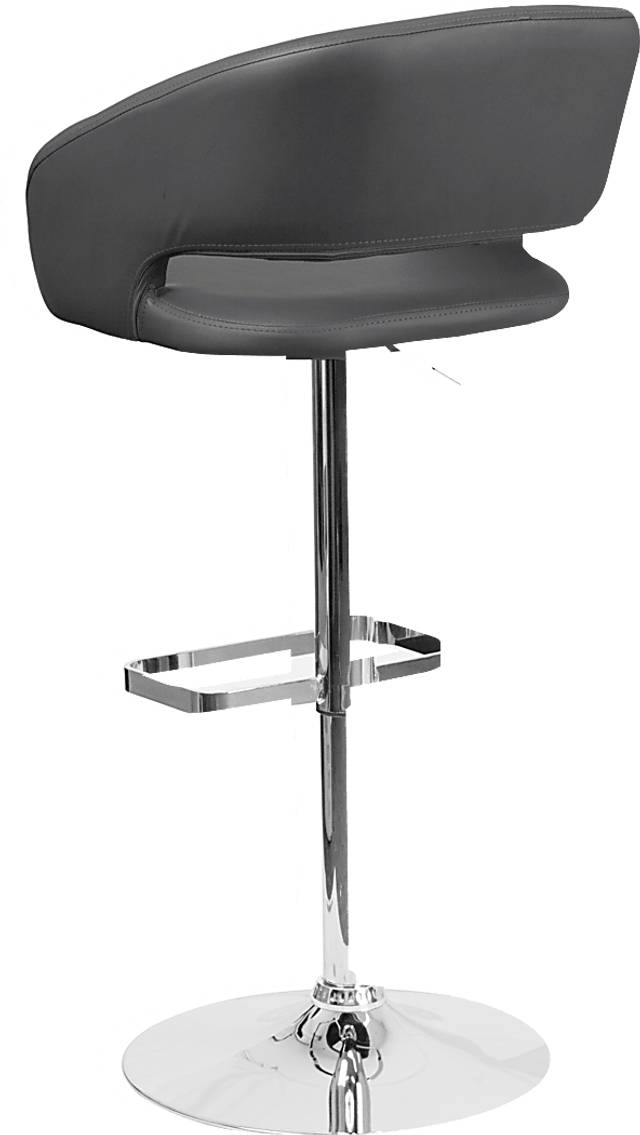 Corley Gray Ultrahyde Adjustable Swivel Barstool - Thumbnail - Image 4