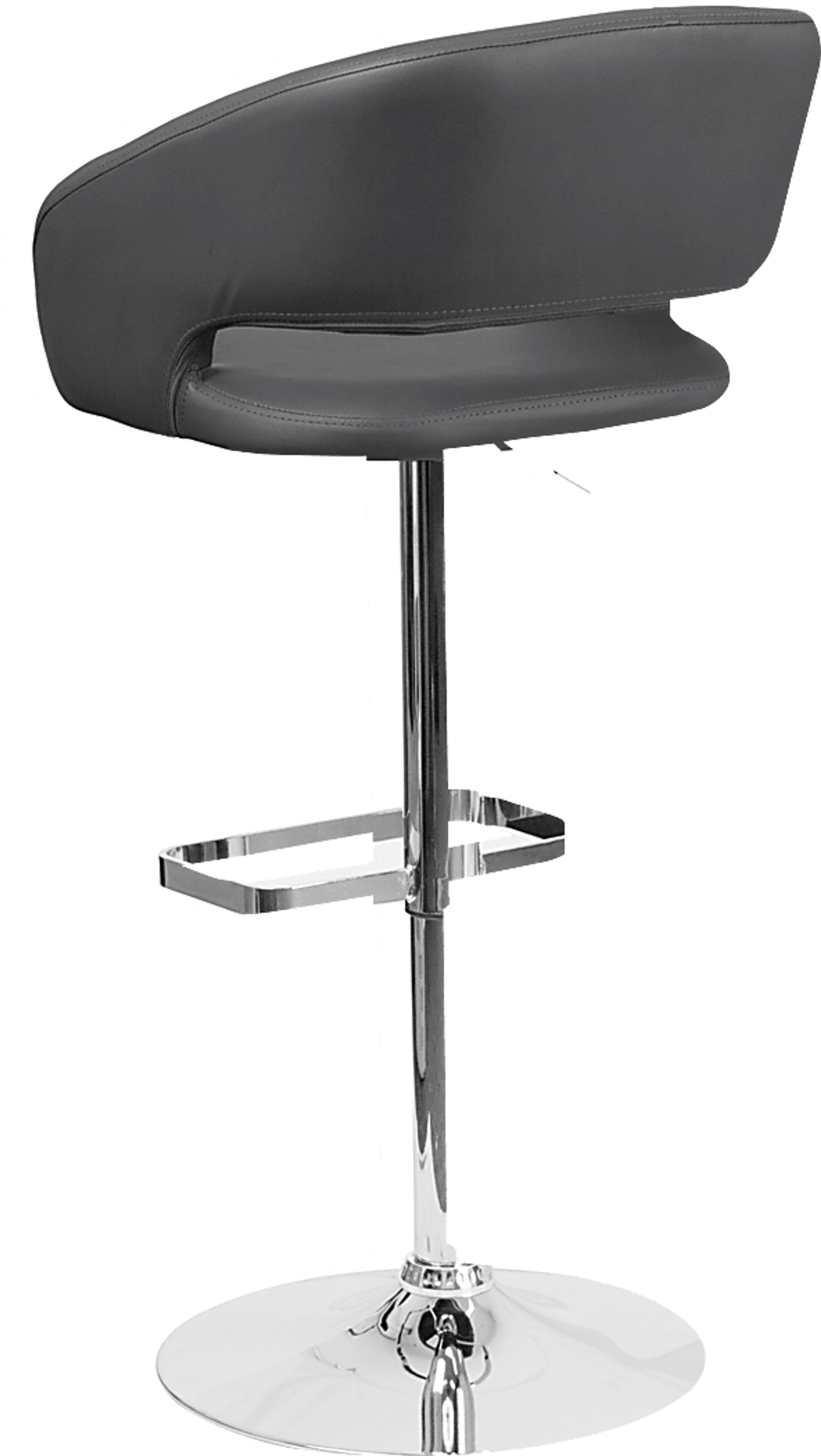 Corley Gray Ultrahyde Adjustable Swivel Barstool - Image 4