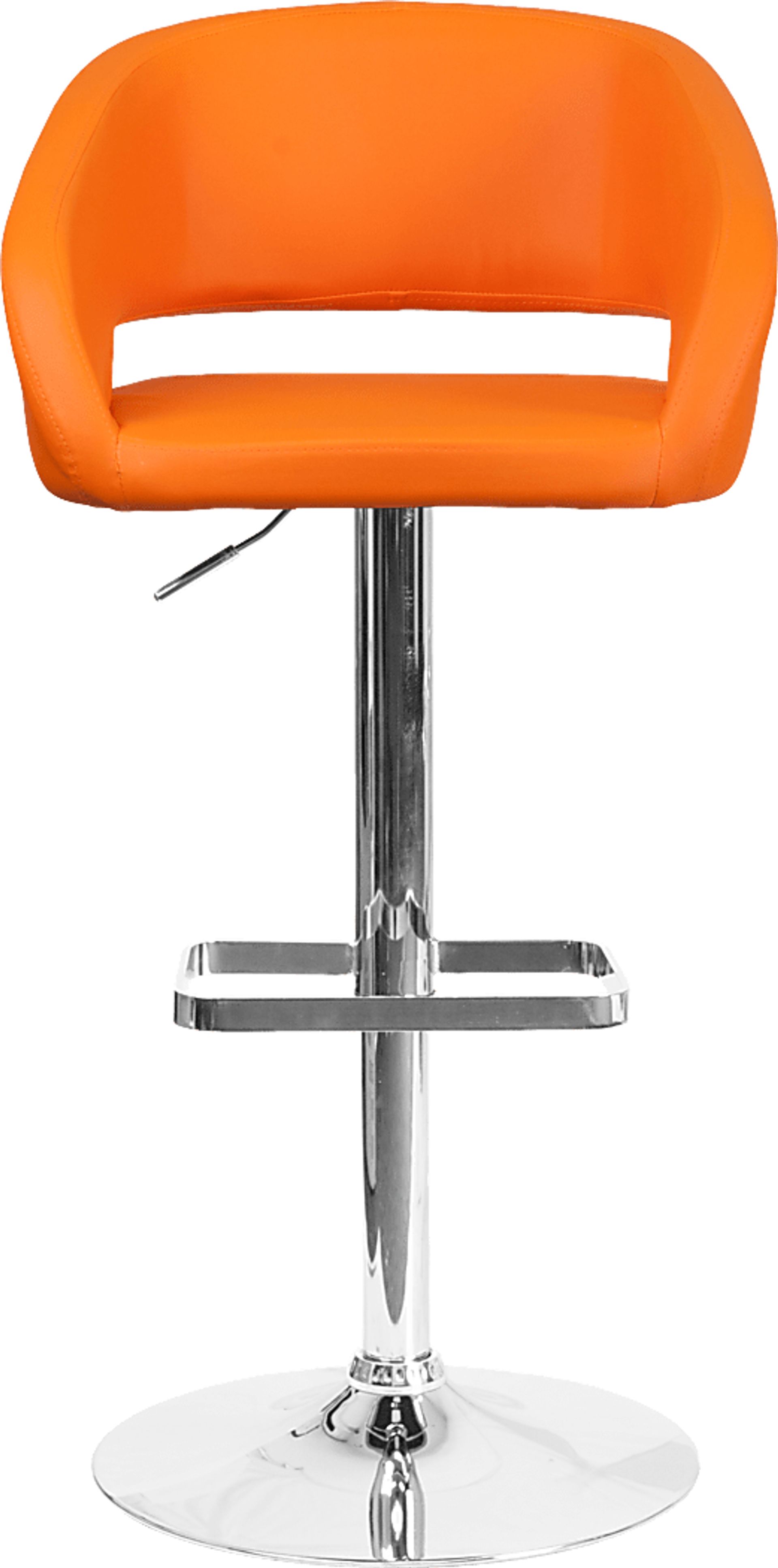 Corley Orange Ultrahyde Adjustable Swivel Barstool - Image 2