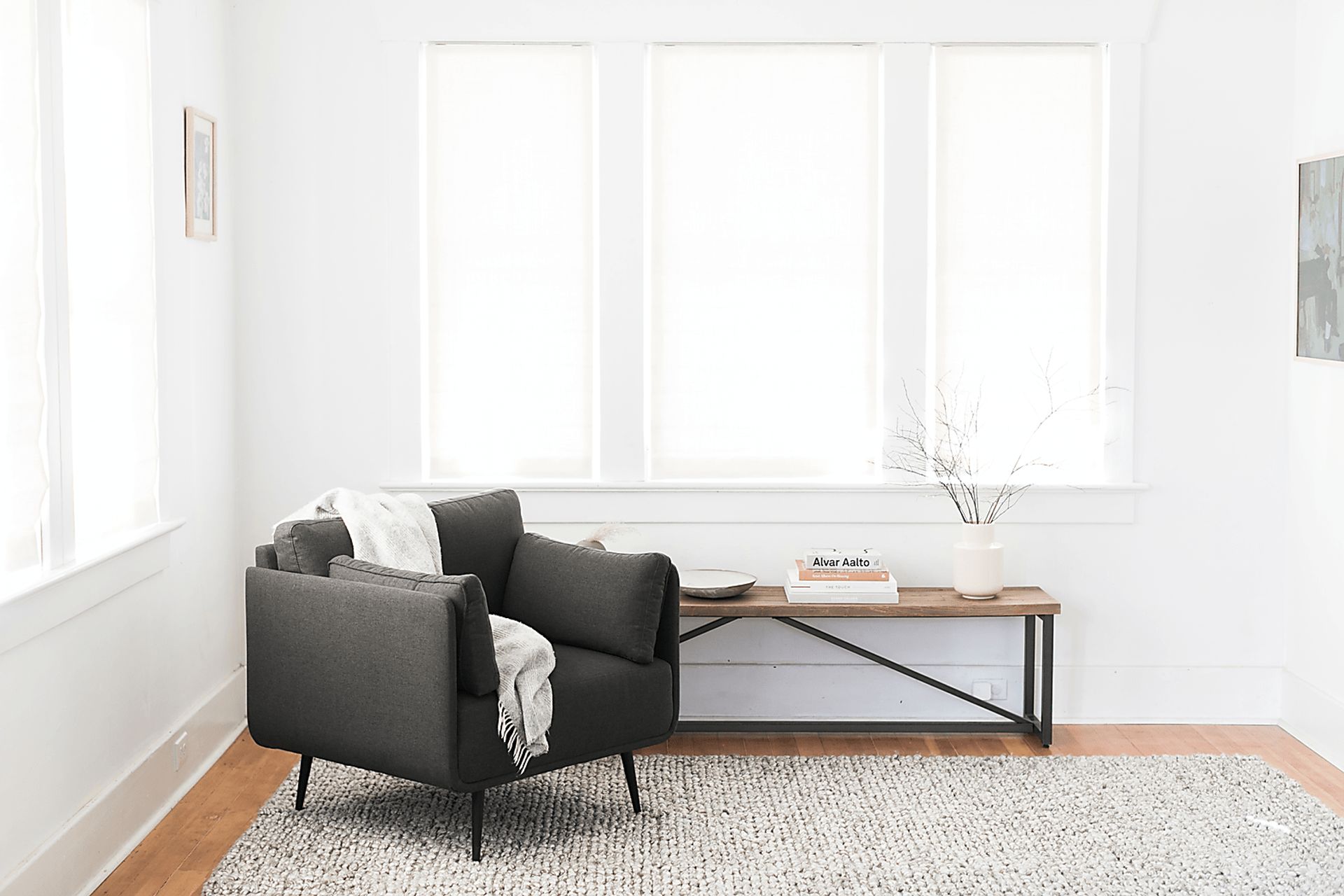 Corliss Gray Accent Chair - Image 7