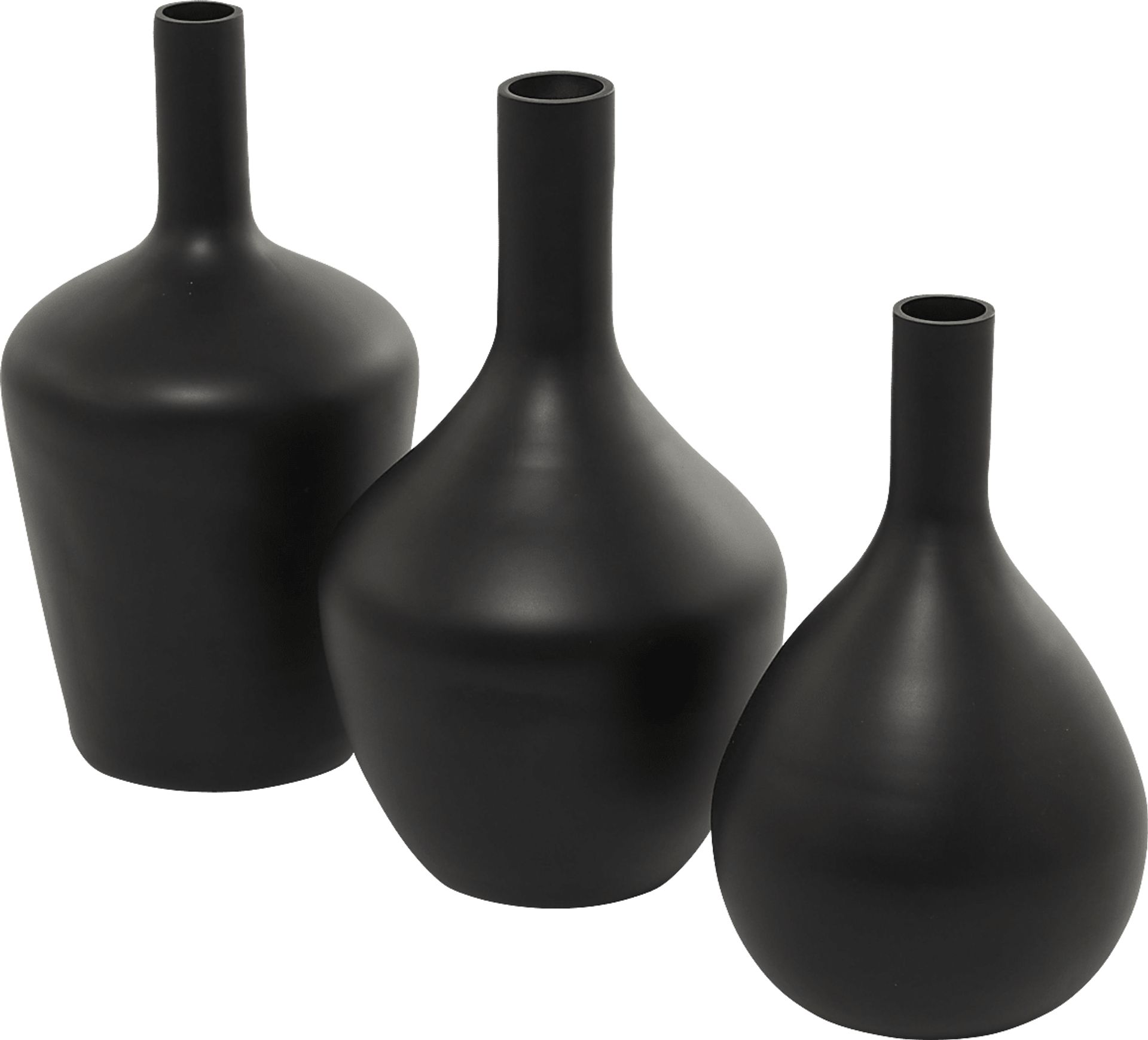 Corly Black Vase, Set of 3 - Image 4