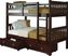 Cormac Brown Twin/Twin Bunk Bed with Storage Drawers