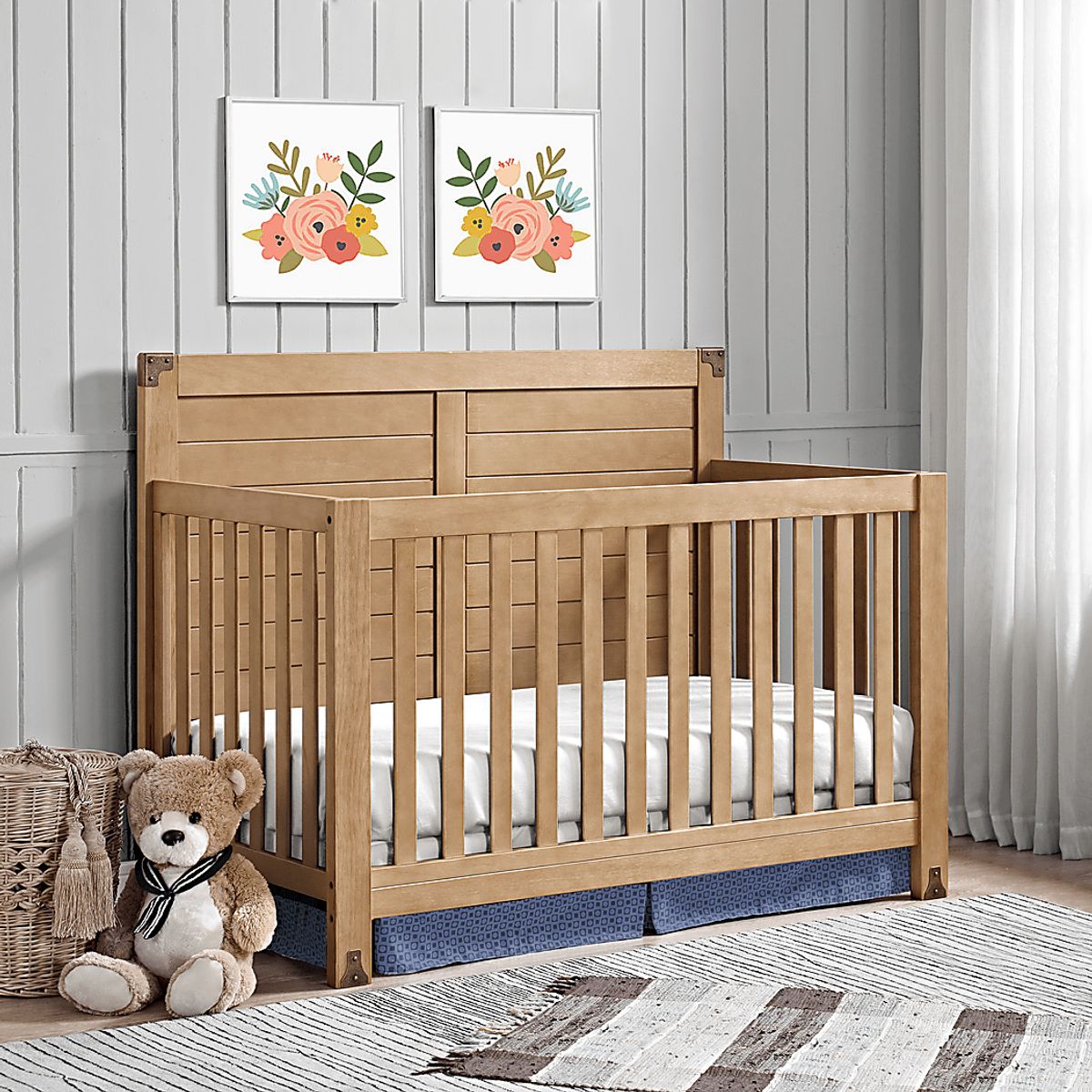 Cormac Tan Light Wood Crib | Rooms to Go