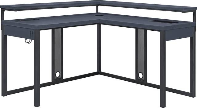 Cormack Gray L-Shaped Gaming Desk - Thumbnail - Image 3