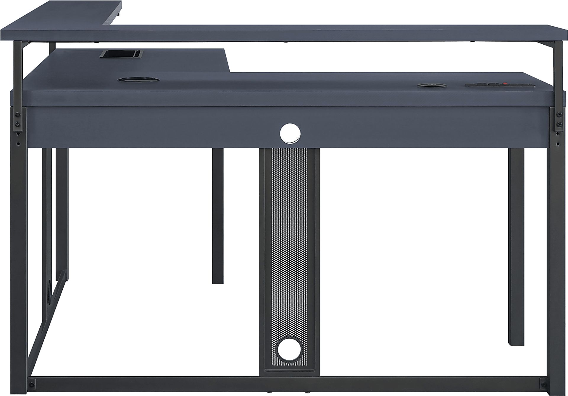 Cormack Gray L-Shaped Gaming Desk - Image 4