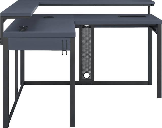 Cormack Gray L-Shaped Gaming Desk - Thumbnail - Image 5