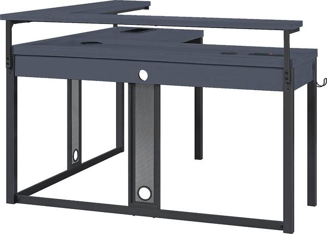 Cormack Gray L-Shaped Gaming Desk - Thumbnail - Image 1