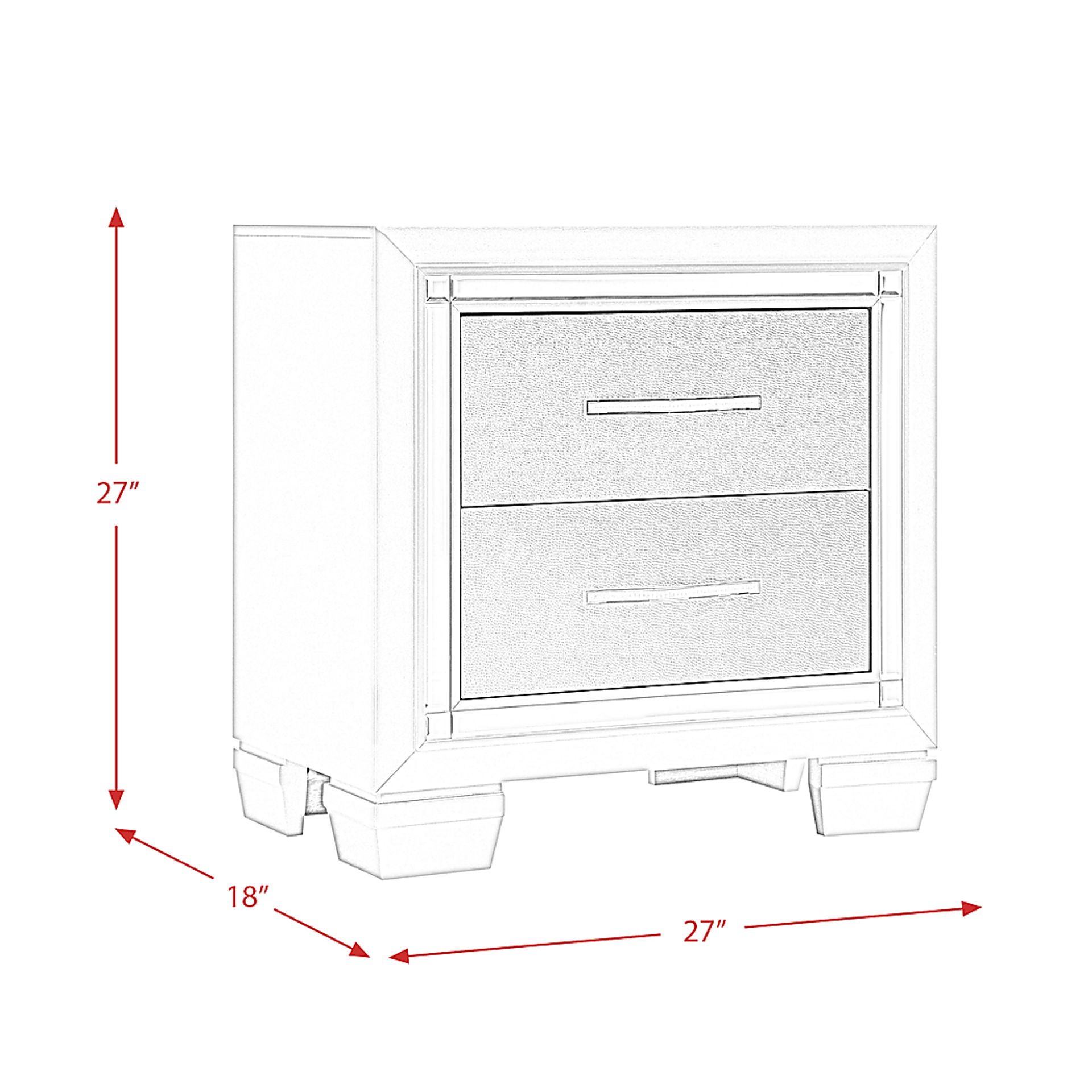 Cormick Beige Nightstand - Image 3