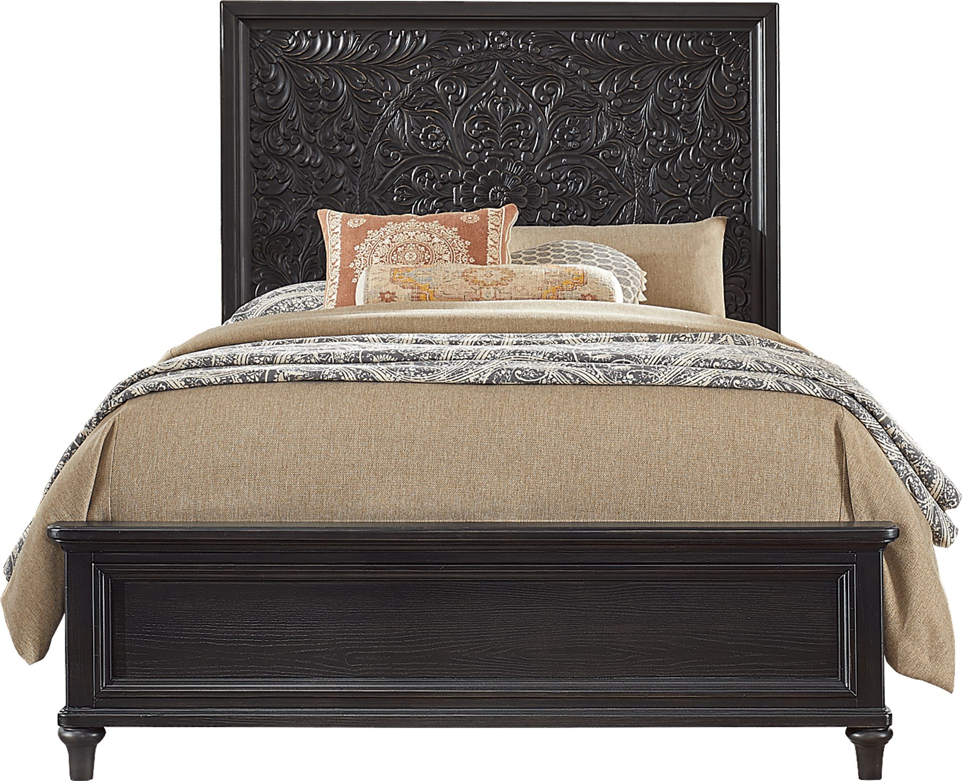 Cornelia Black 6 Pc King Panel Bedroom - Image 2