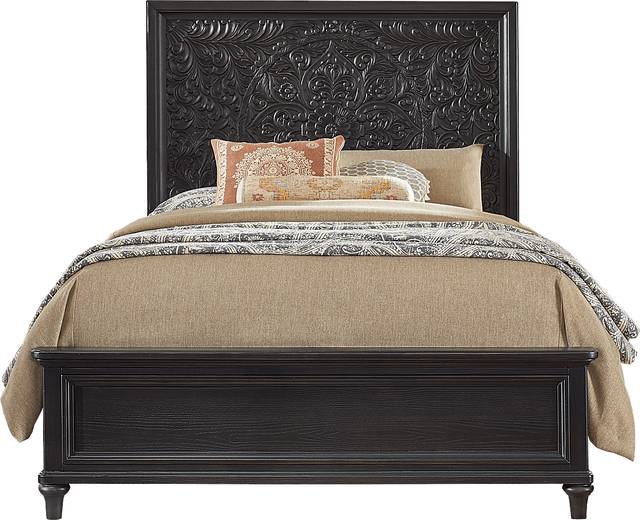 Cornelia Black 7 Pc Queen Panel Bedroom - Thumbnail - Image 2