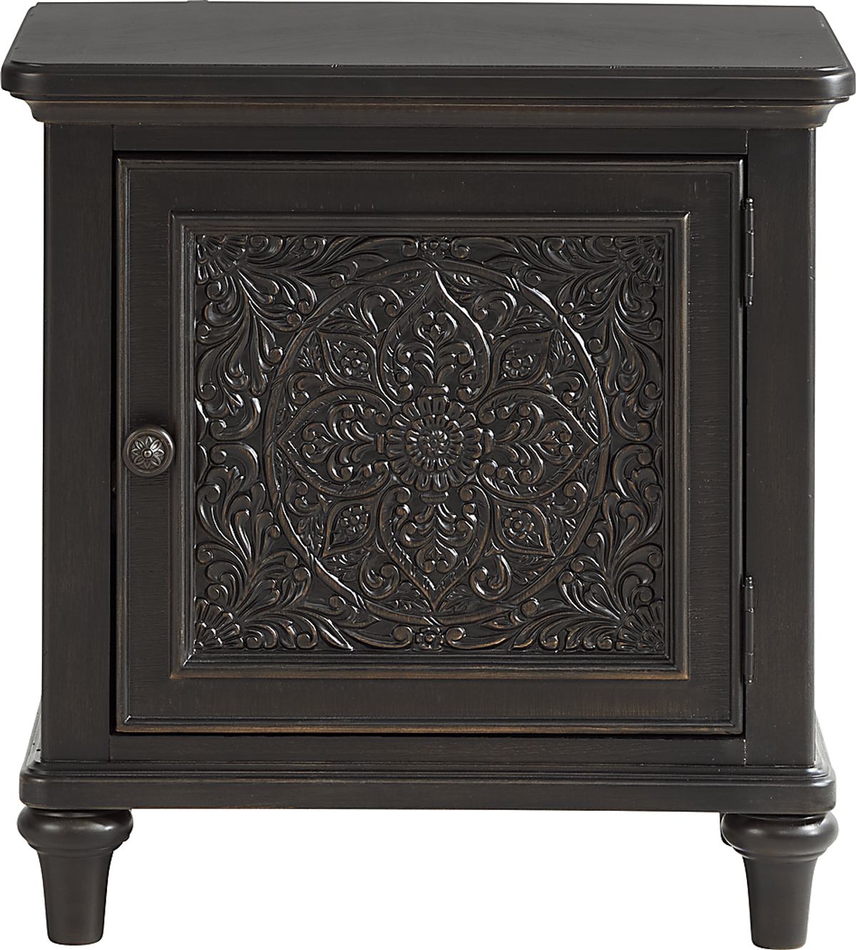 Cornelia Black Black,Colors Door Nightstand | Rooms to Go