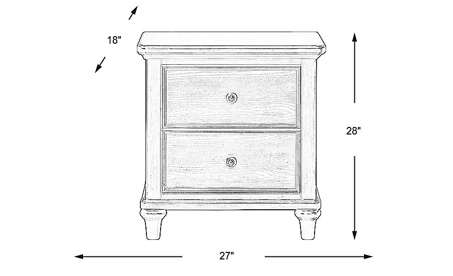 Cornelia Black Drawer Nightstand Rooms To Go