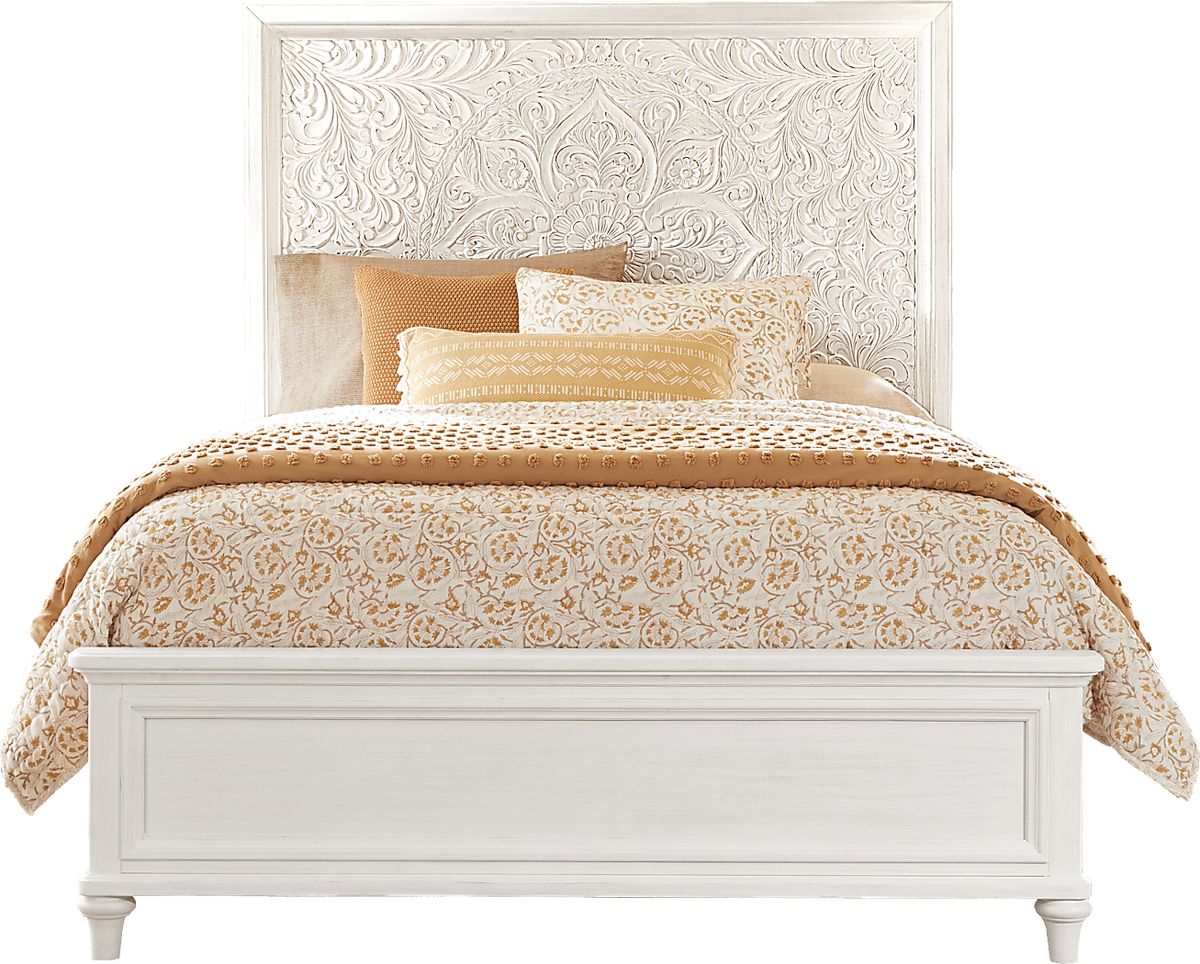 Cornelia 5 Pc White Colors,White Queen Bedroom Set With Dresser, 3