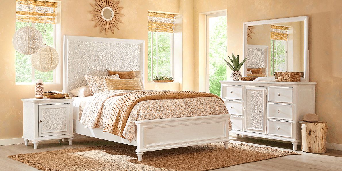 Cornelia 6 Pc White Colors,White King Bedroom Set Rooms To Go