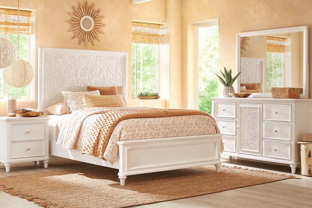 Cornelia White 7 Pc Queen Panel Bedroom - Thumbnail - Image 1