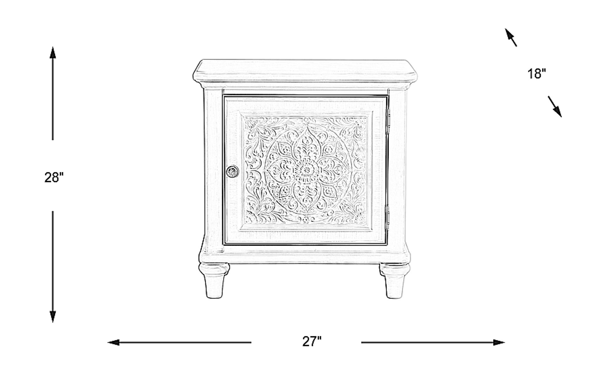 Dimension Image. Please refer to the Dimension Tab on this page for dimension details.