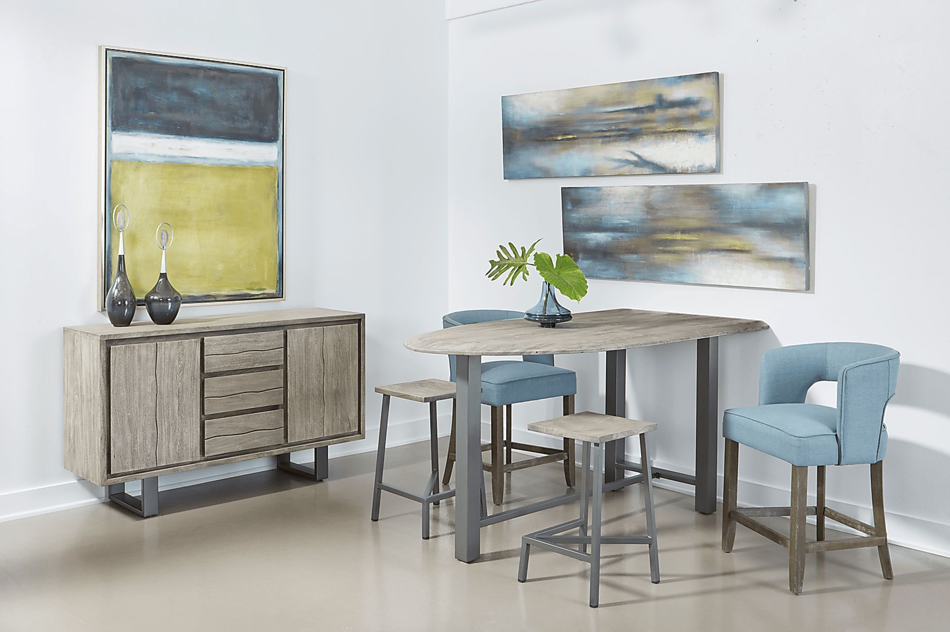 Cornelion Blue Counter Height Stool - Image 5