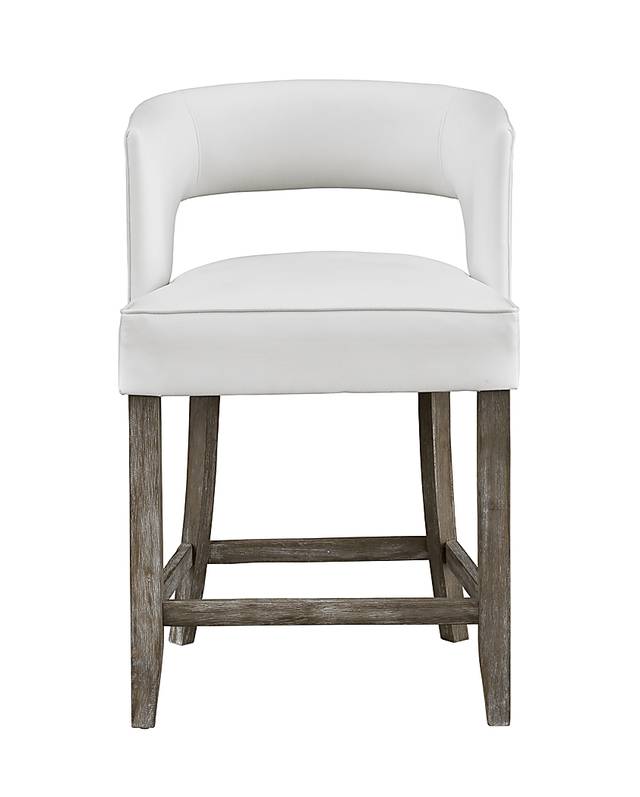 Cornelion White Counter Height Stool - Thumbnail - Image 2