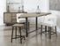 Cornelion White Counter Height Stool