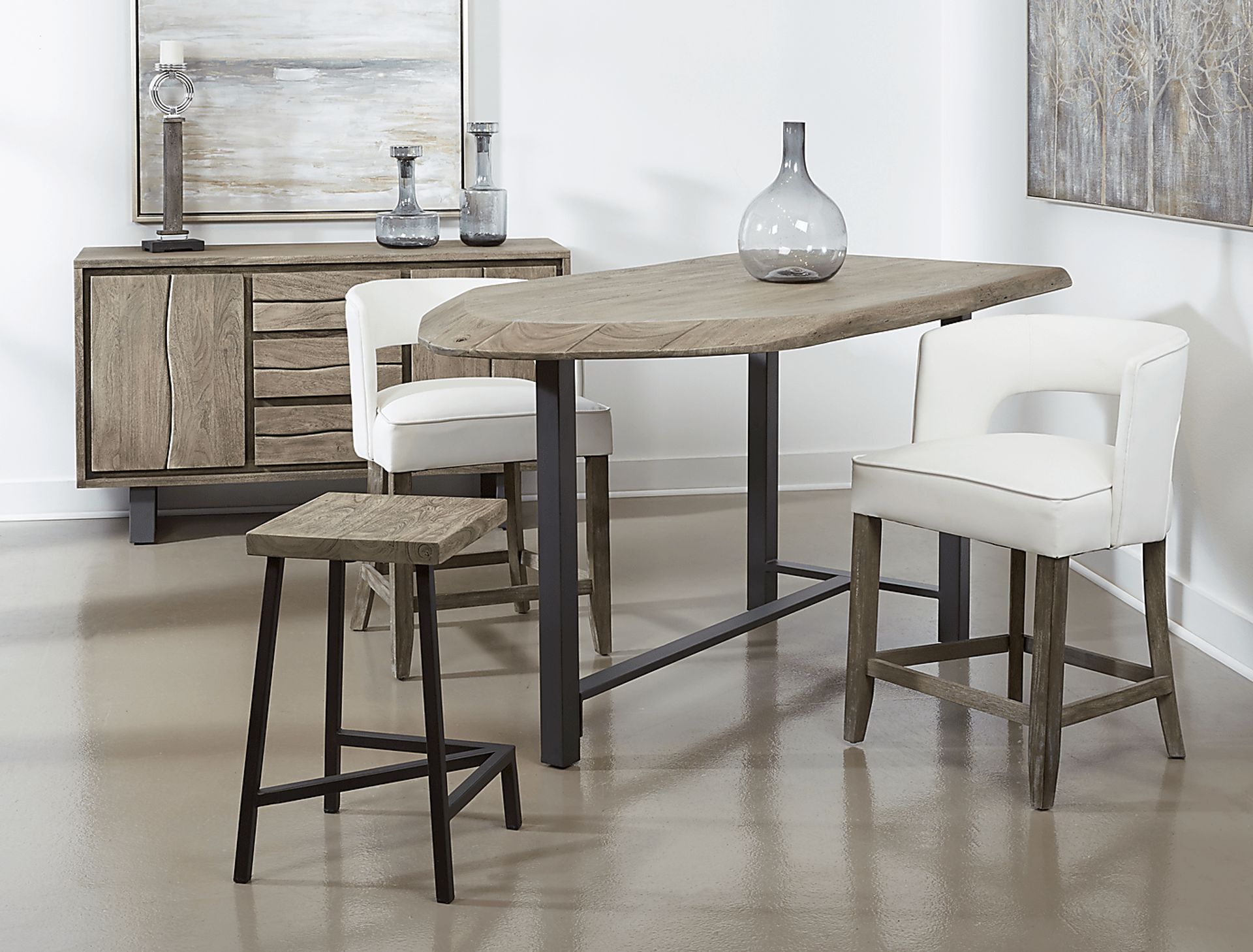 Cornelion White Counter Height Stool - Image 6