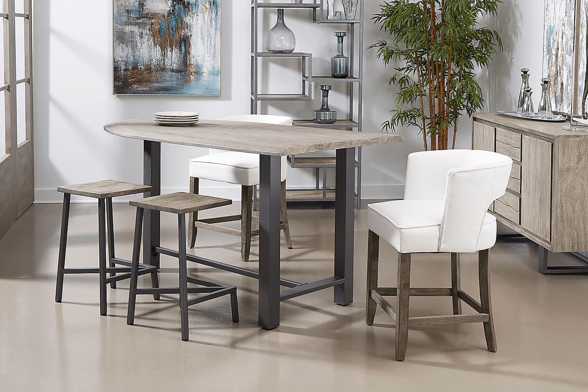 Cornelion White Counter Height Stool