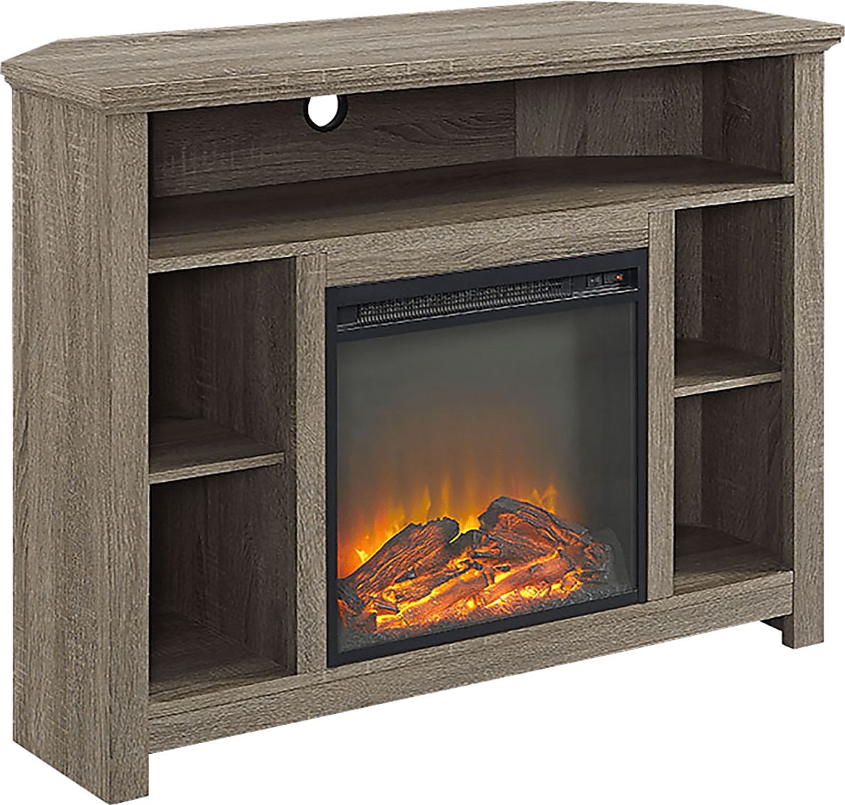 Corona Gray 44 in. Console with Electric Fireplace