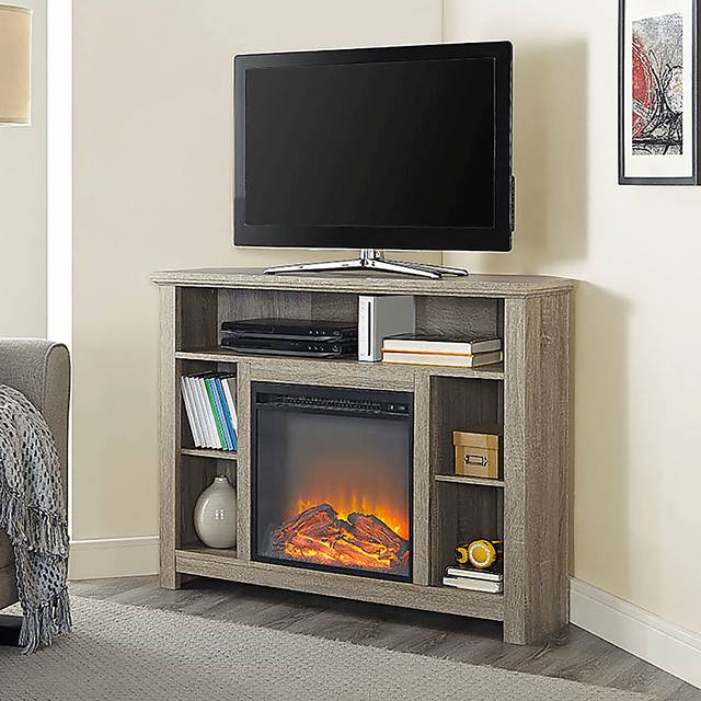 Corona Gray 44 in. Console with Electric Fireplace - Thumbnail - Image 3