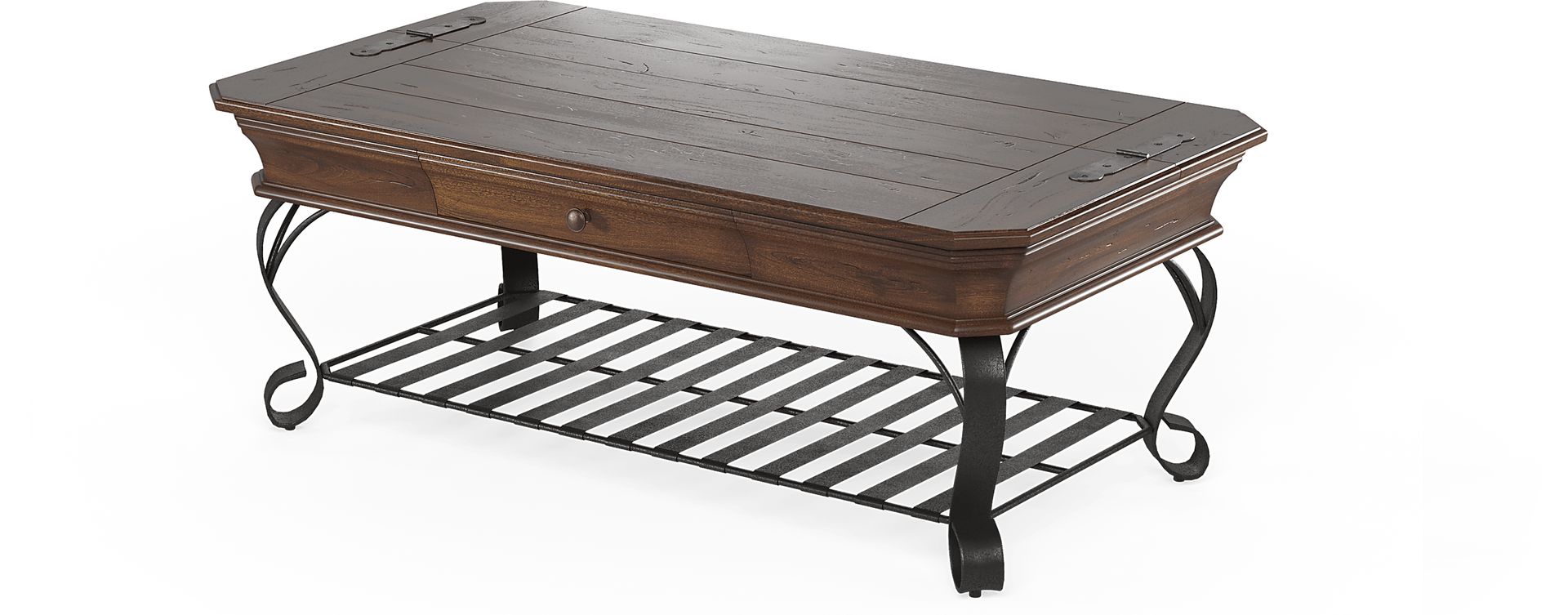 Coronado Bay Brown Cherry Dark Wood Cocktail Table | Rooms to Go