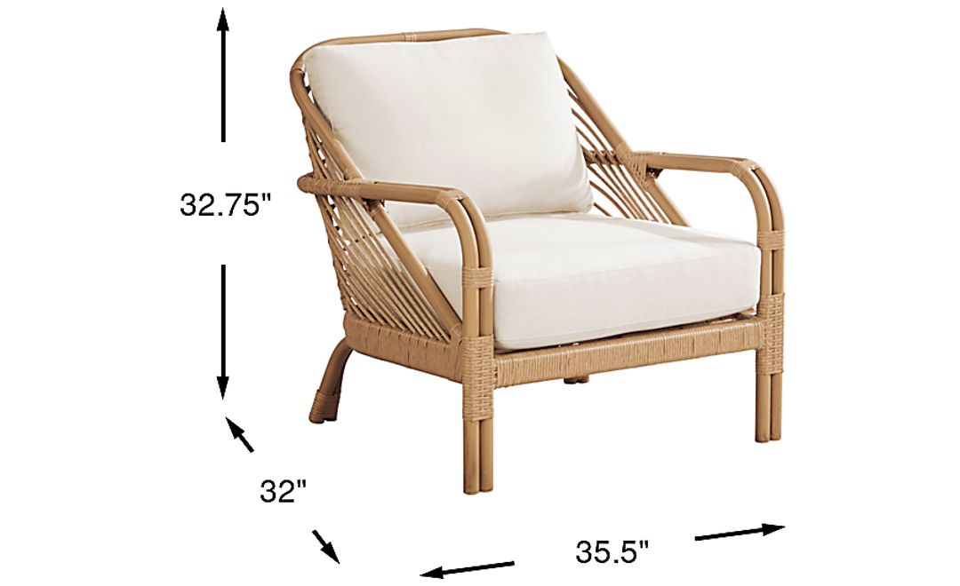 Coronado Sandstone Outdoor Club Chair with Sand Cushions