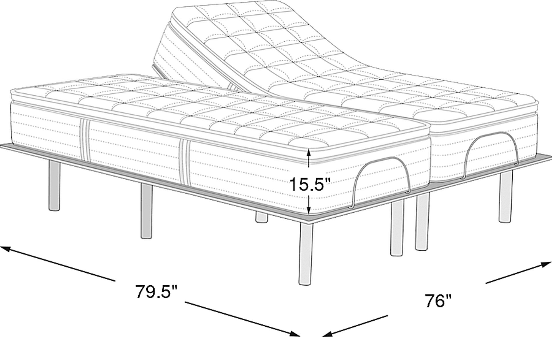 Dimension Image. Please refer to the Dimension Tab on this page for dimension details.