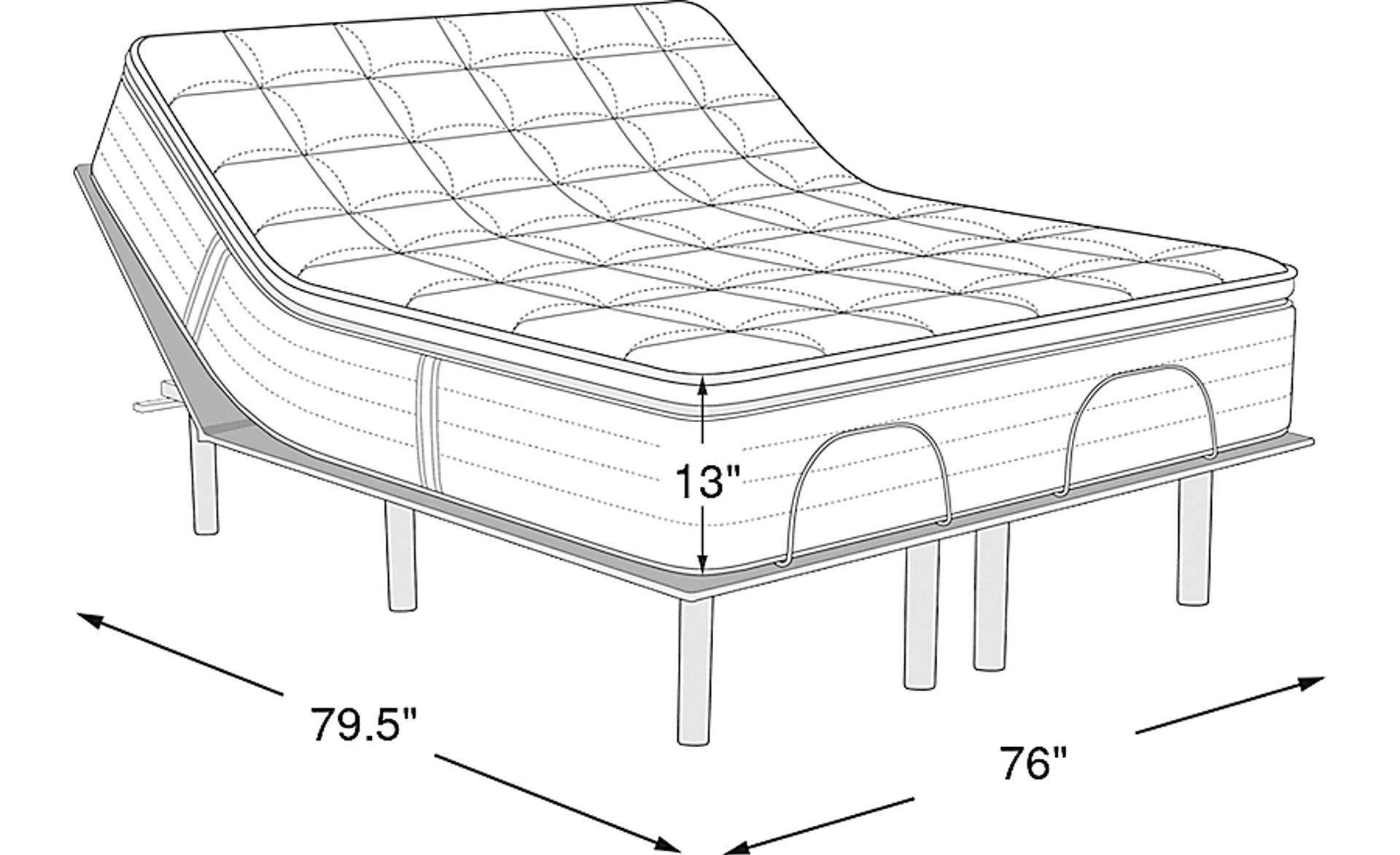 Dimension Image. Please refer to the Dimension Tab on this page for dimension details.