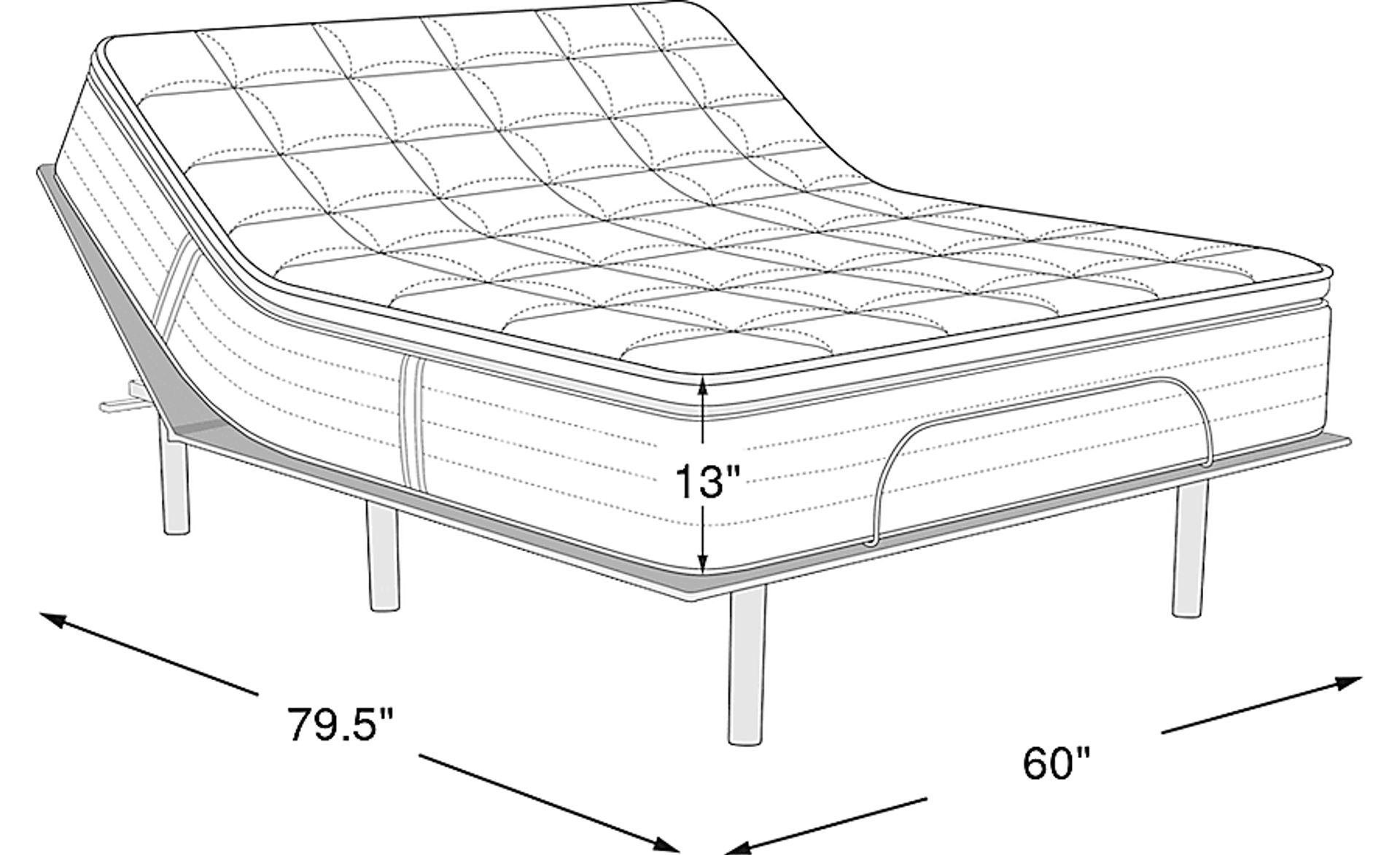 Dimension Image. Please refer to the Dimension Tab on this page for dimension details.