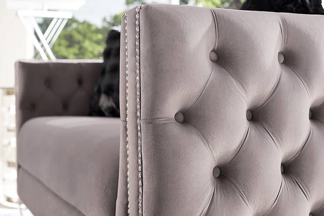 Corrella Gray Loveseat - Thumbnail - Image 4