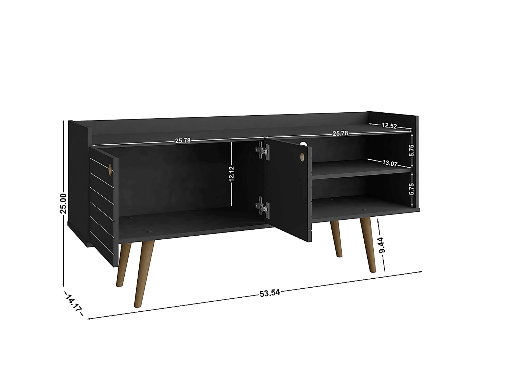 Corriedale Black 54 in. Console - Image 9