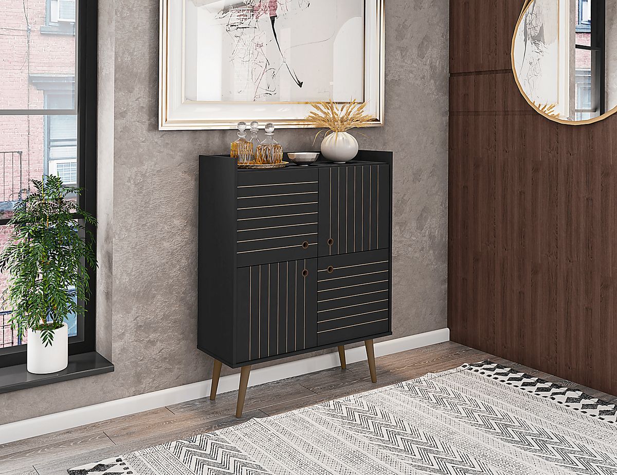 Corriedale Black Accent Cabinet | Rooms to Go