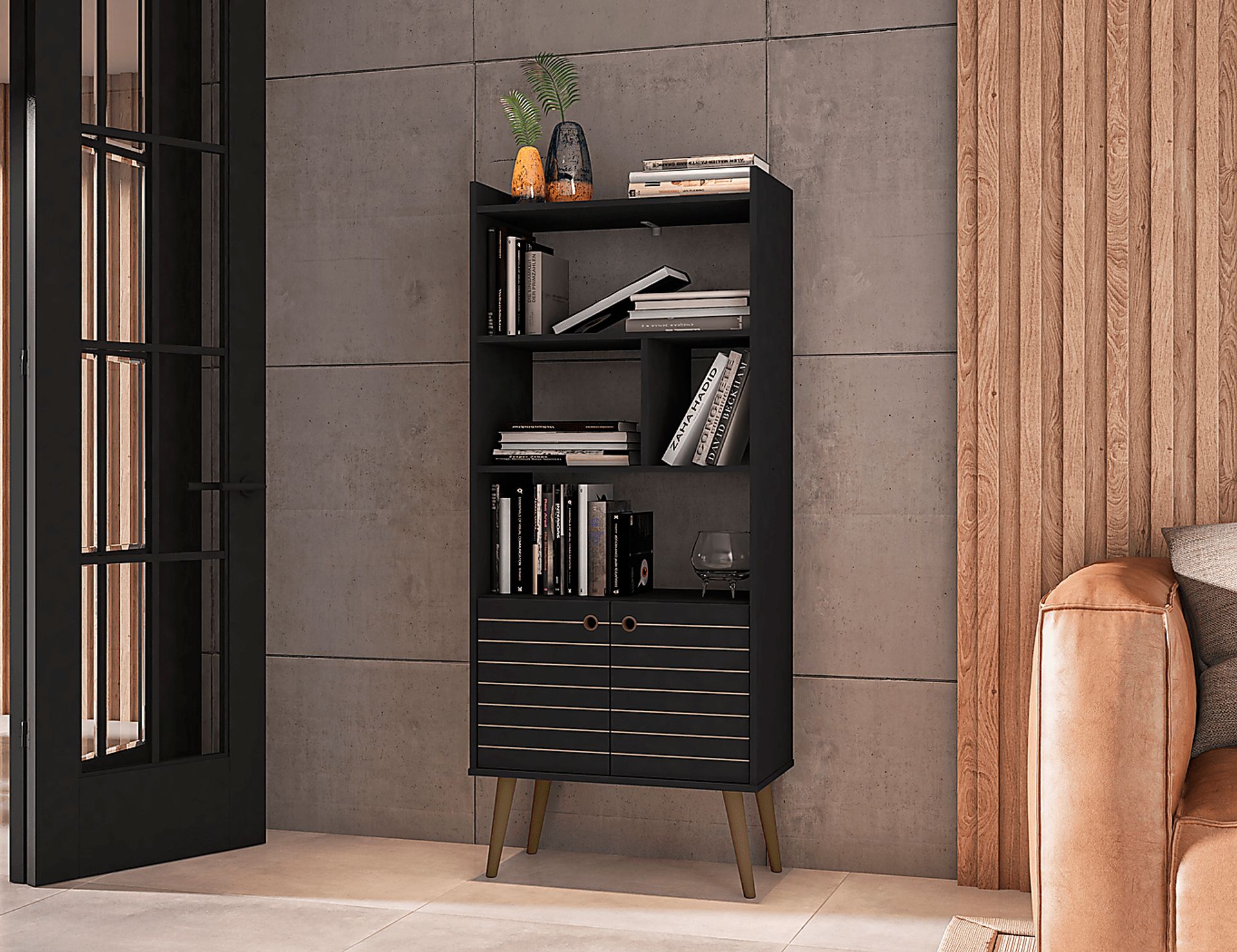 Corriedale Black Bookcase - Image 2