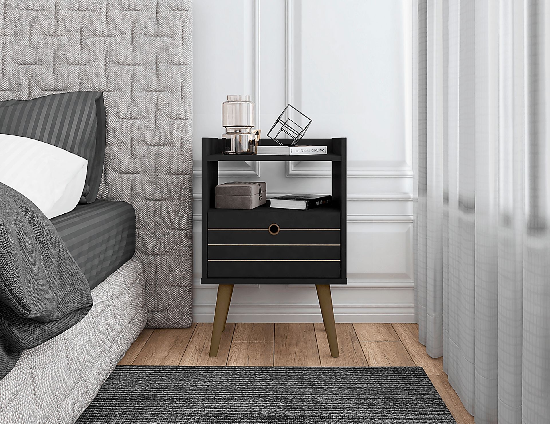 Corriedale Black Nightstand - Image 2