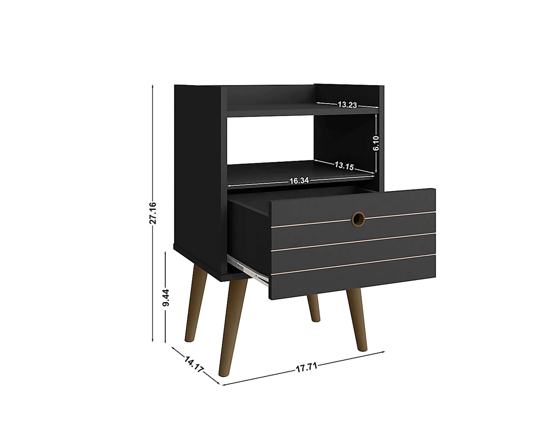 Corriedale Black Nightstand - Image 9