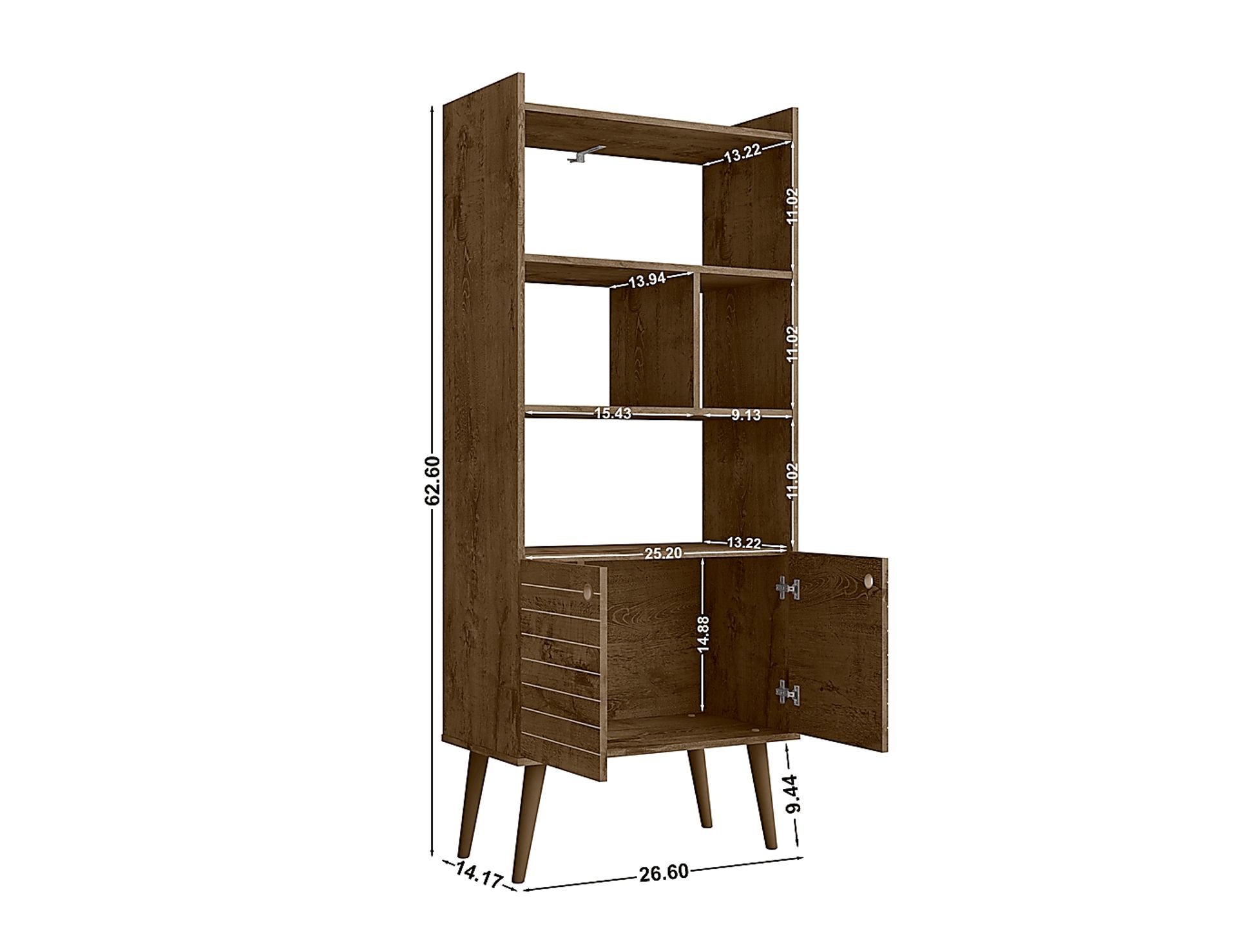 Corriedale Brown Bookcase - Image 6