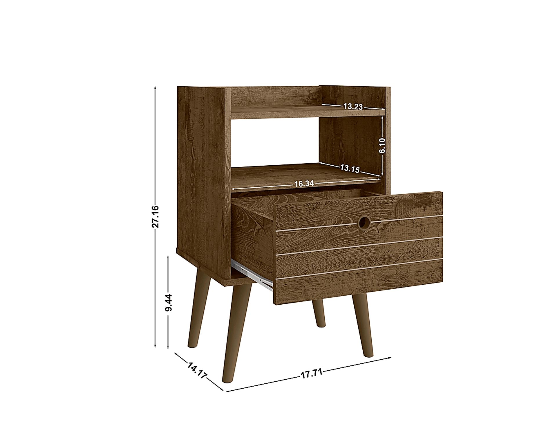 Corriedale Brown Nightstand - Image 9